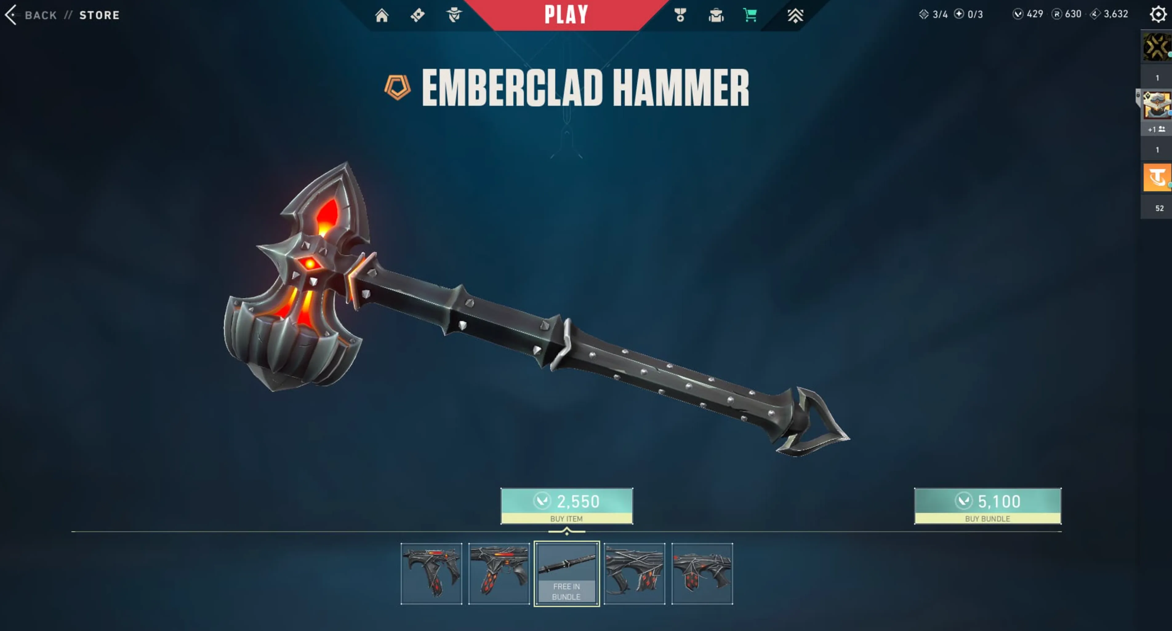 Emberclad Hammer valorant